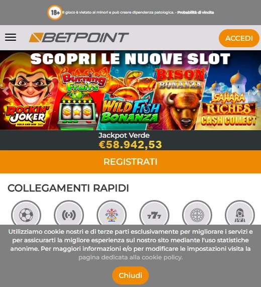 BetPoint Casino Mobile screenshot